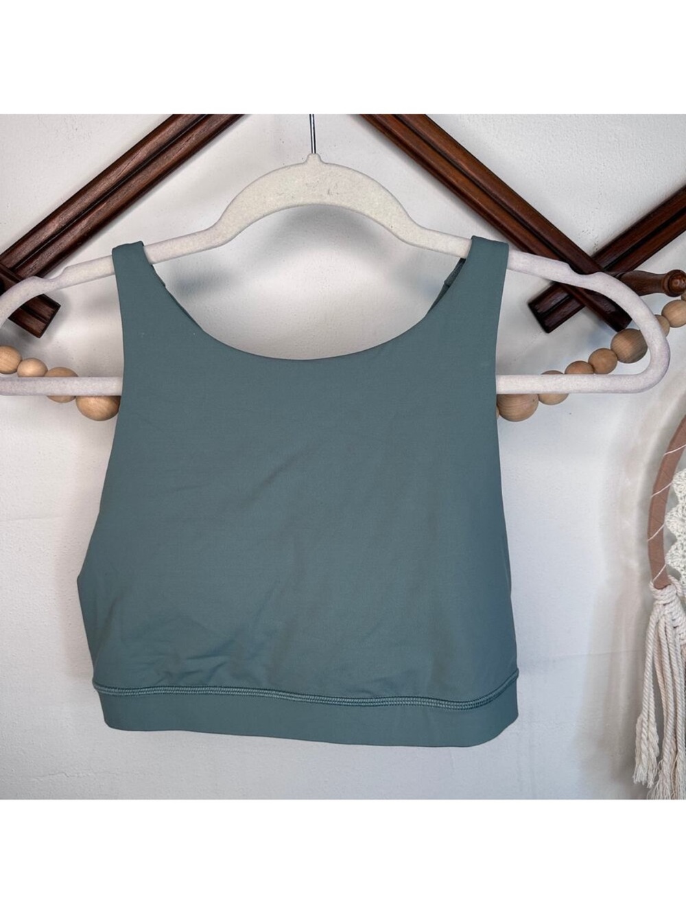 Lululemon Energy Hi Neck Tidewater Teal Sports Bra size 12
